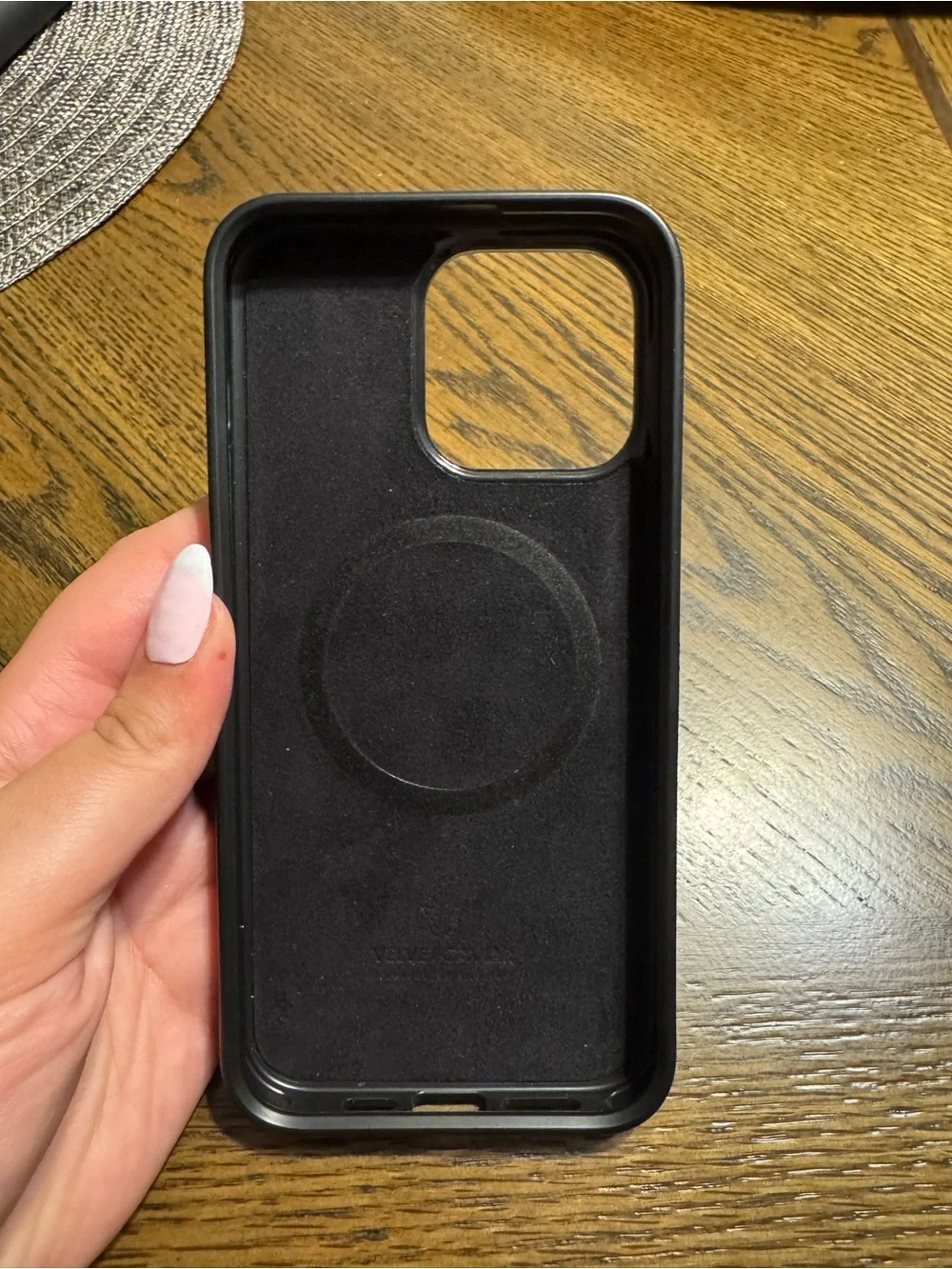 iPhone 15 pro max Velvet Caviar Black and Rose Gold Checkerboard Phone Case
